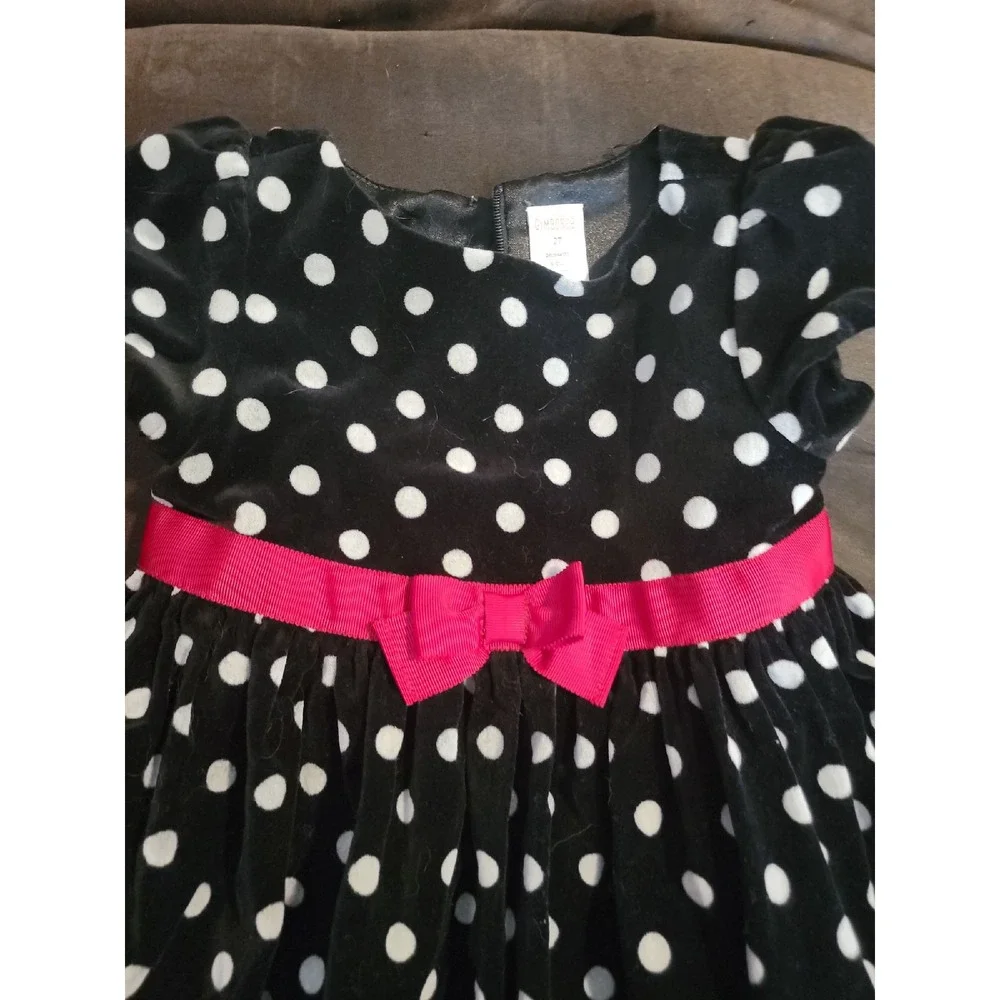 Gymboree holiday panda‎ polka dot dress size 2t